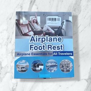 2 Airplane Foot Rest w/ Eye Mask & Ear Plugs